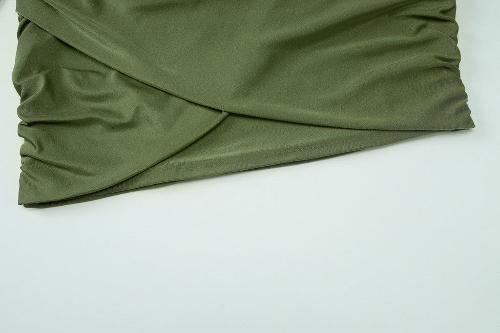 Pleated Halter Sheath Mini