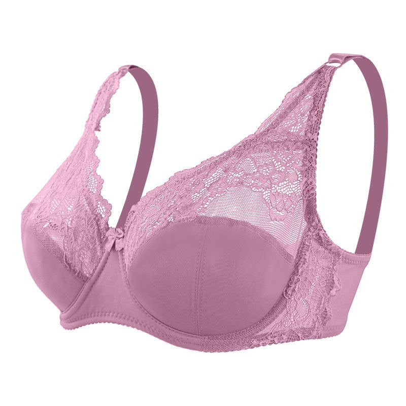 Summer Thin Breathable Sexy Bra Adjustable Steel Ring Comfortable Lace Women Underwear Bra