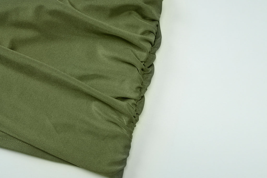 Pleated Halter Sheath Mini