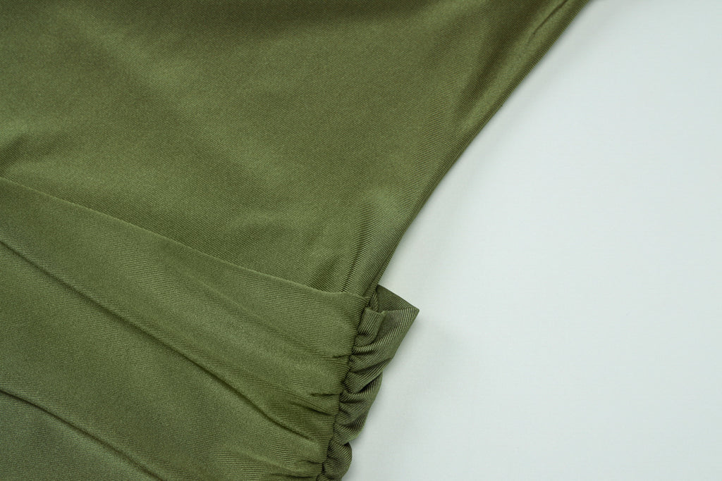 Pleated Halter Sheath Mini