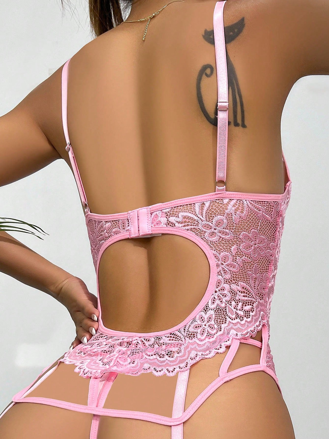 Lace Sexy Patchwork See Through Slim Fit With Leg Circumference Sexy Bra Suit Women