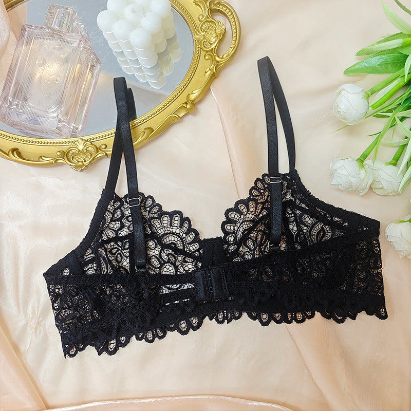 Eyelash Lace Sheer Underwire Bralette